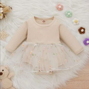 Neutral baby girl dress